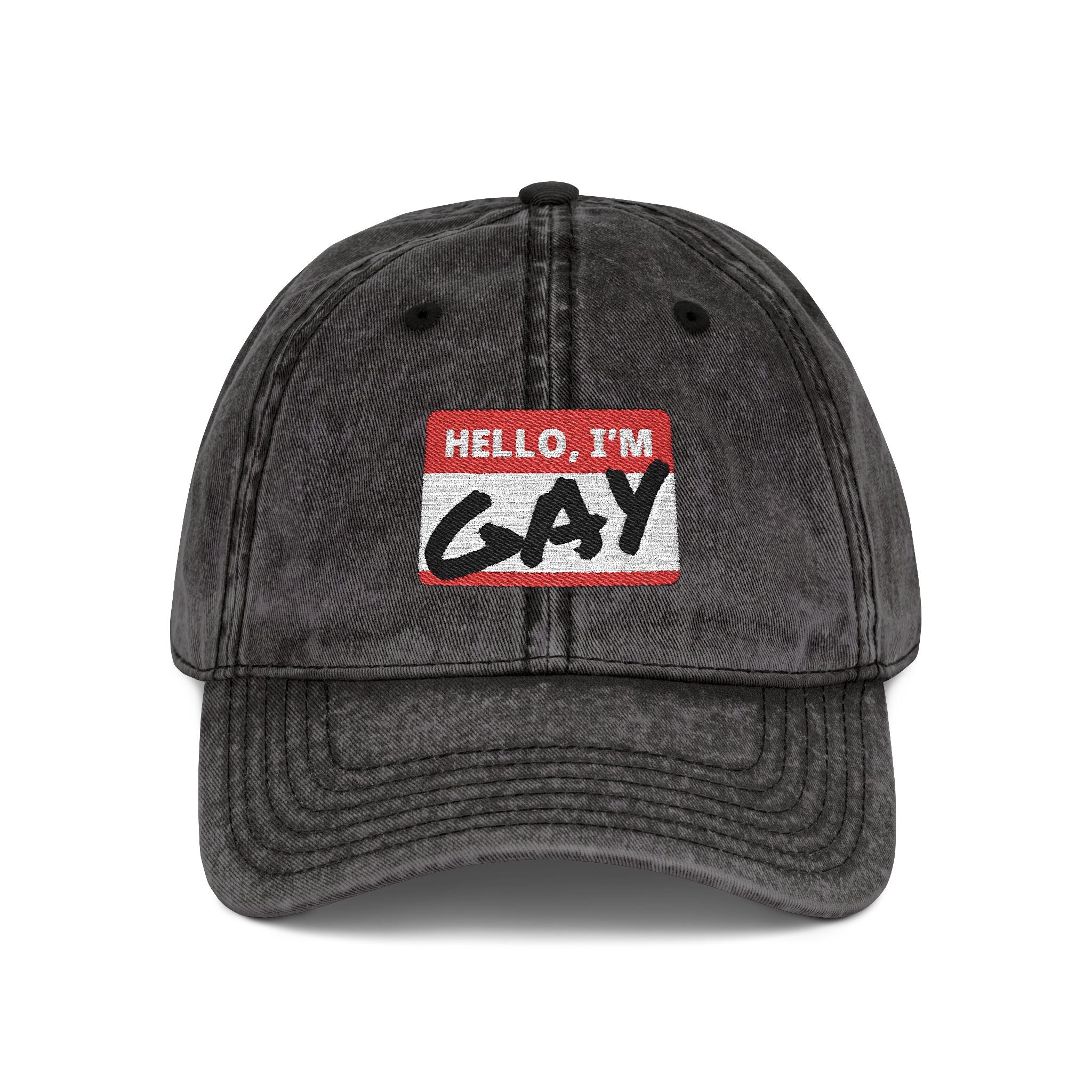 Vintage Cap (Embroidery) Snapback Trucker Cap – Embroidered Queer Streetwear Hat