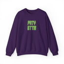 Sparkling Green Text Crewneck Sweatshirt | Casual Streetwear, Cozy Gift, Unisex Apparel, Everyday Fashion, Holiday Layering Crewneck Sweatshirt – Queer Streetwear Cozy Essential