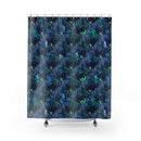 Tropical Jungle Shower Curtains - Vibrant Botanical Design for Modern Bathrooms with Club Riot queer streetwear design