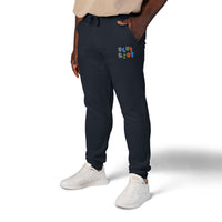 Cozy Embroidered Unisex Fleece Sweatpants, Casual Lounge Pants, Perfect for Relaxing, Gift for Him/Her, Ideal for Everyday Wear – Club Riot Queer Streetwear