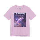 "I'm tripping the F*ck out" Surreal Dolphin Tee Unisex T-Shirt – Bold Queer Streetwear Graphic Tee