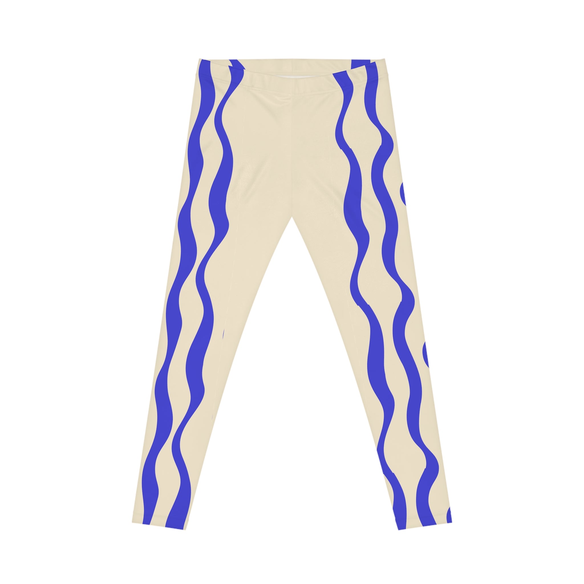 Chic Wave Print Leggings | Women's Casual Activewear, Stylish Yoga Pants, Trendy Workout Gear, Gift for Her, Everyday Comfort – Club Riot Queer Streetwear
