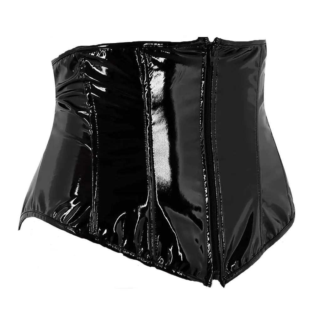 Sexy Short PU Leather Waist Clip Corset for Women – Club Riot Queer Streetwear