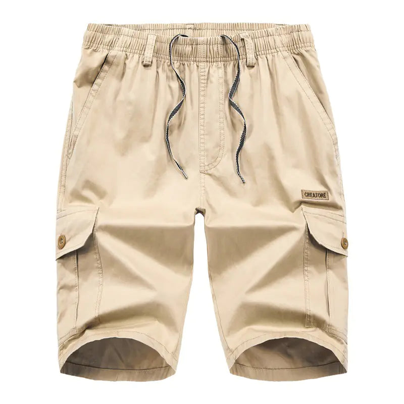 Plus Size Multi-pocket Elastic Casual Shorts – Club Riot Queer Streetwear