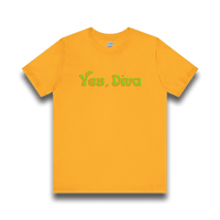 "Yes, Diva" Garment Unisex T-Shirt – Bold Queer Streetwear Graphic Tee