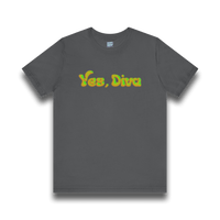 "Yes, Diva" Garment Unisex T-Shirt – Bold Queer Streetwear Graphic Tee