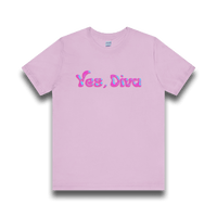 "Yes, Diva" Garment Unisex T-Shirt – Bold Queer Streetwear Graphic Tee