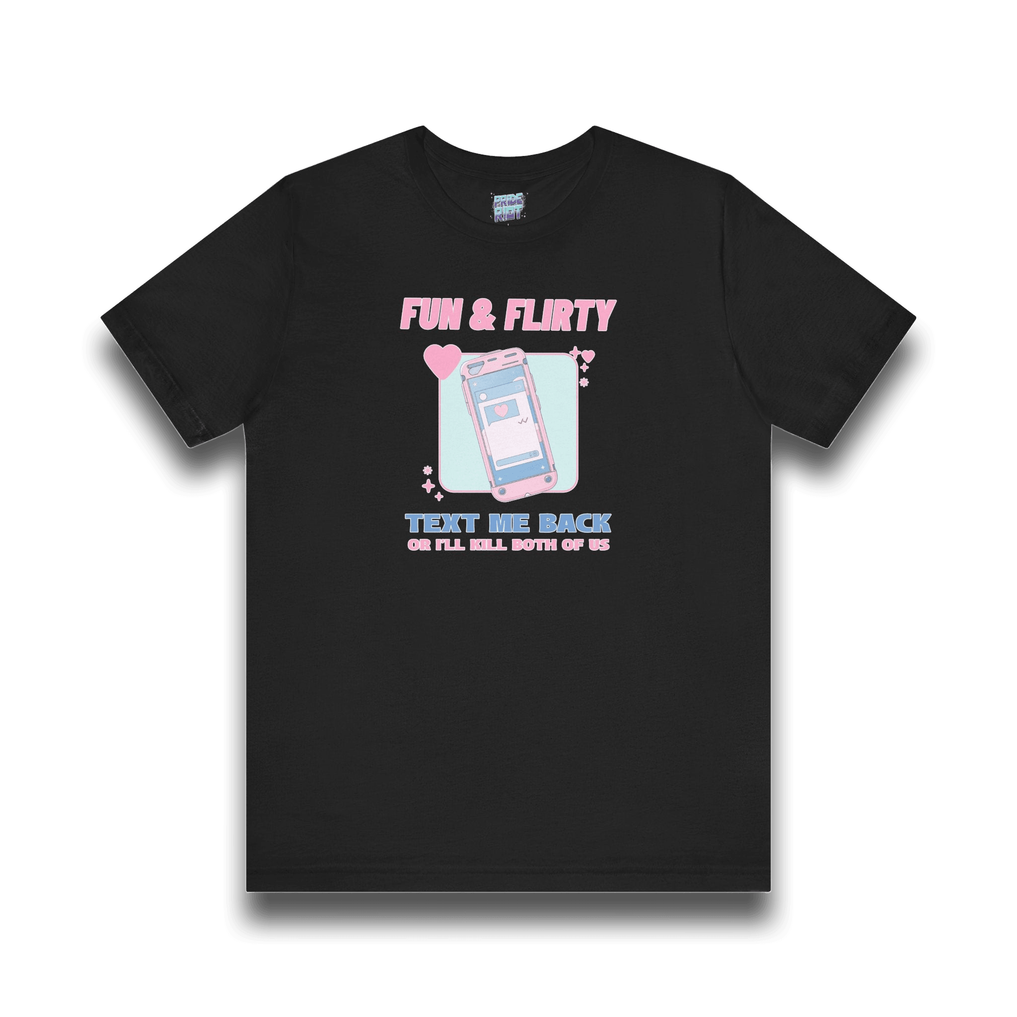 "Text me back" Humorous Relationship Texting Tee Unisex T-Shirt – Bold Queer Streetwear Graphic Tee
