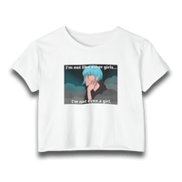 "I’m Not Like Other Girls" Women’s Festival Crop Graphic Top – Club Riot Queer Streetwear