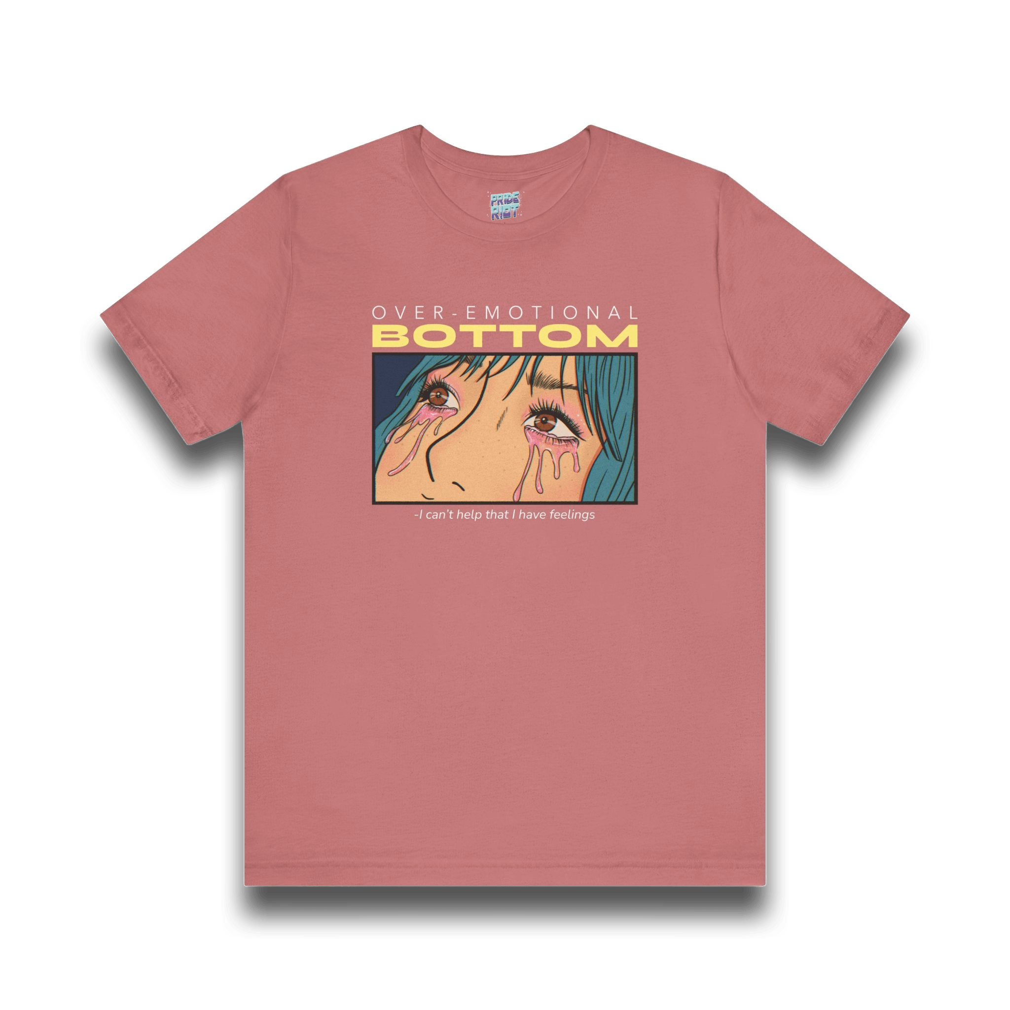 "Overemotional Bottom" Graphic T Unisex T-Shirt – Bold Queer Streetwear Graphic Tee