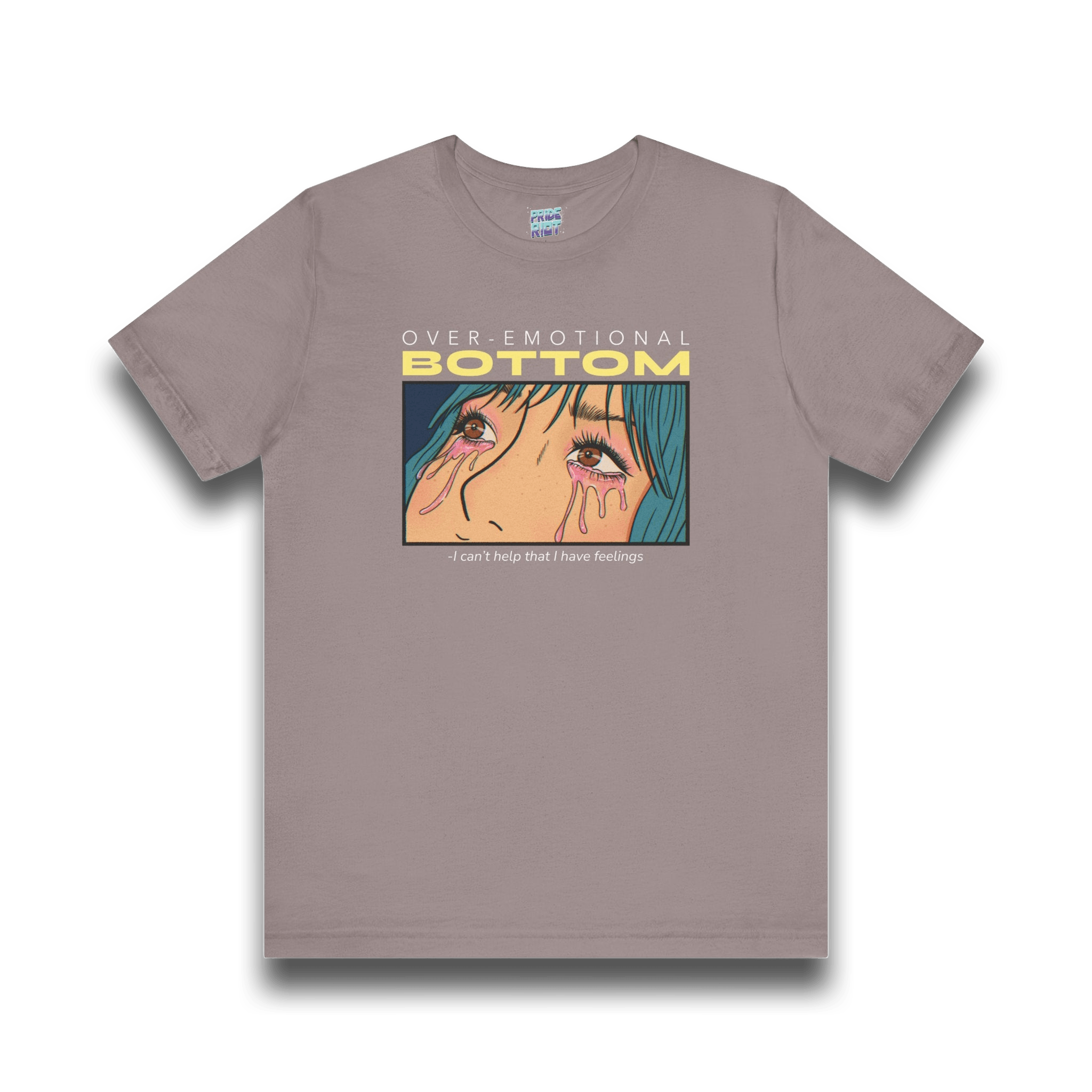 "Overemotional Bottom" Graphic T Unisex T-Shirt – Bold Queer Streetwear Graphic Tee