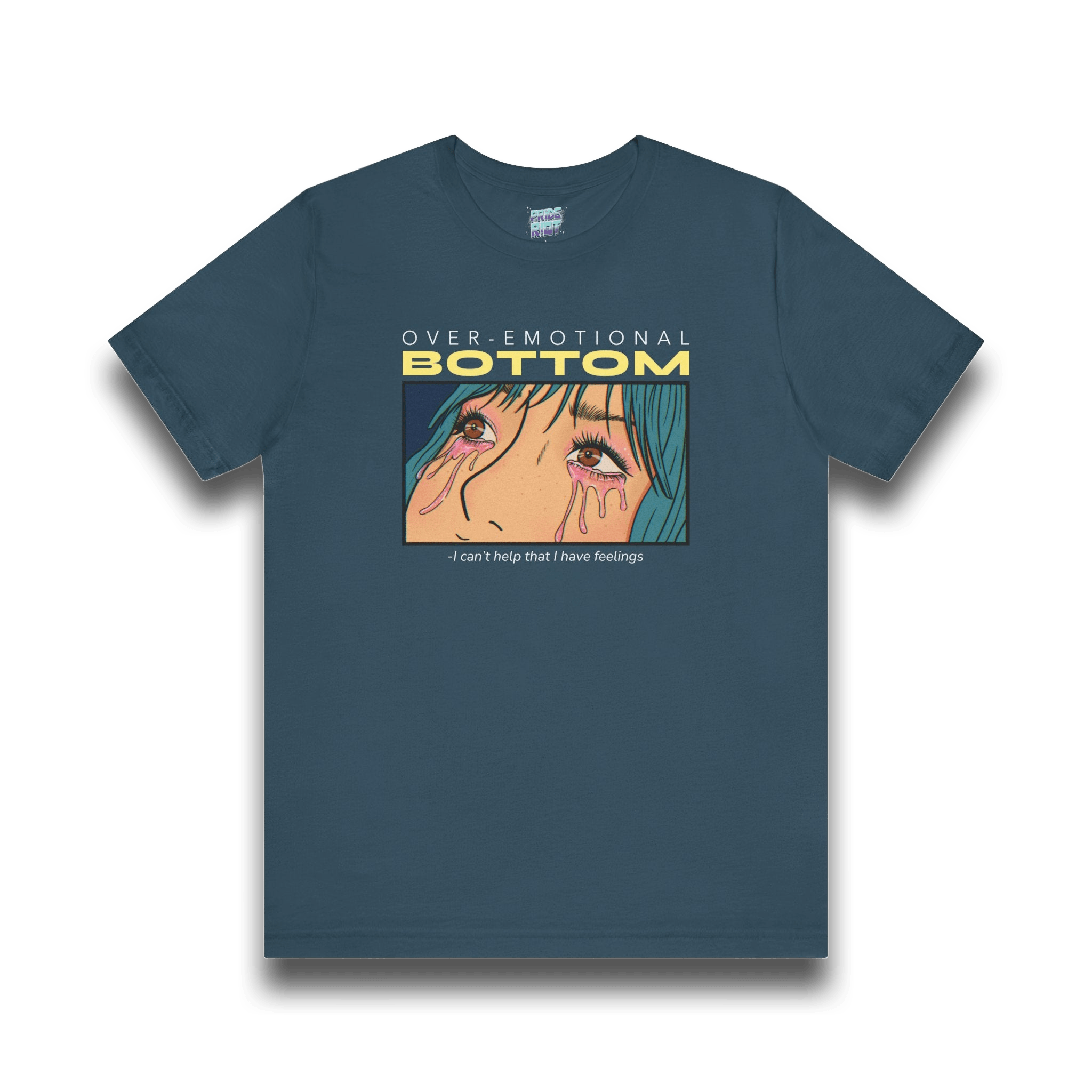 "Overemotional Bottom" Graphic T Unisex T-Shirt – Bold Queer Streetwear Graphic Tee