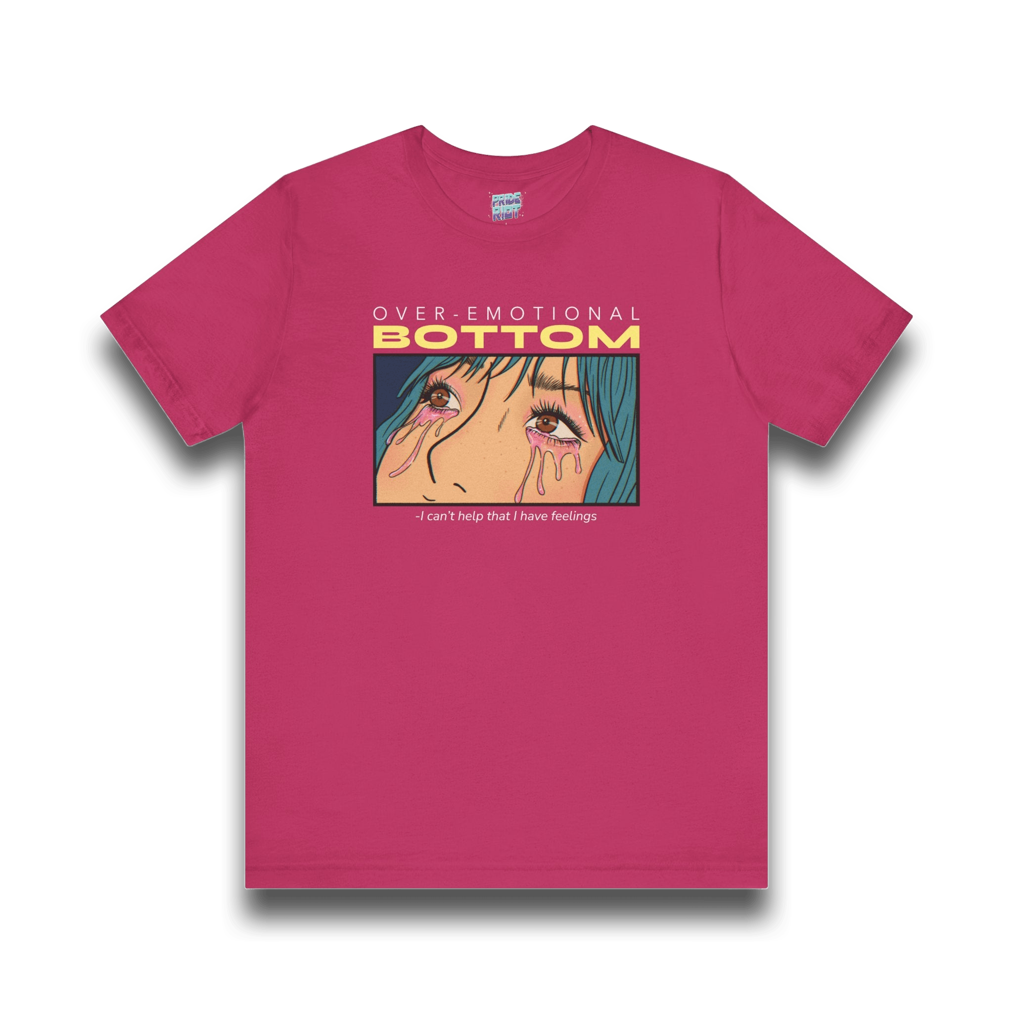 "Overemotional Bottom" Graphic T Unisex T-Shirt – Bold Queer Streetwear Graphic Tee
