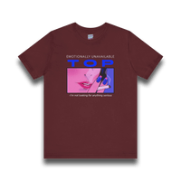 "Emotionally Unavailable Top" Unisex Tee Unisex T-Shirt – Bold Queer Streetwear Graphic Tee