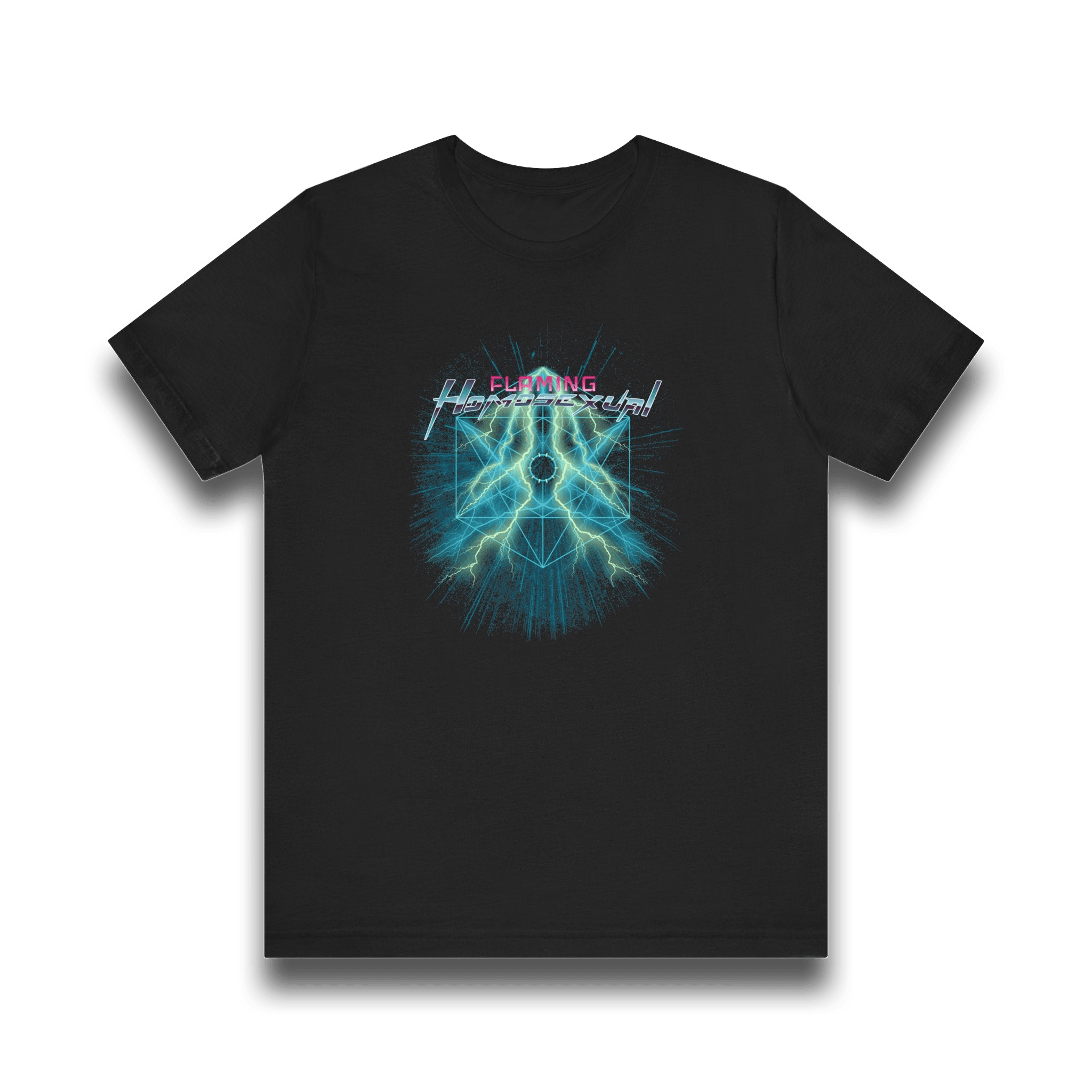 “Flaming Homosexual” Heavy Metal T Unisex T-Shirt – Bold Queer Streetwear Graphic Tee