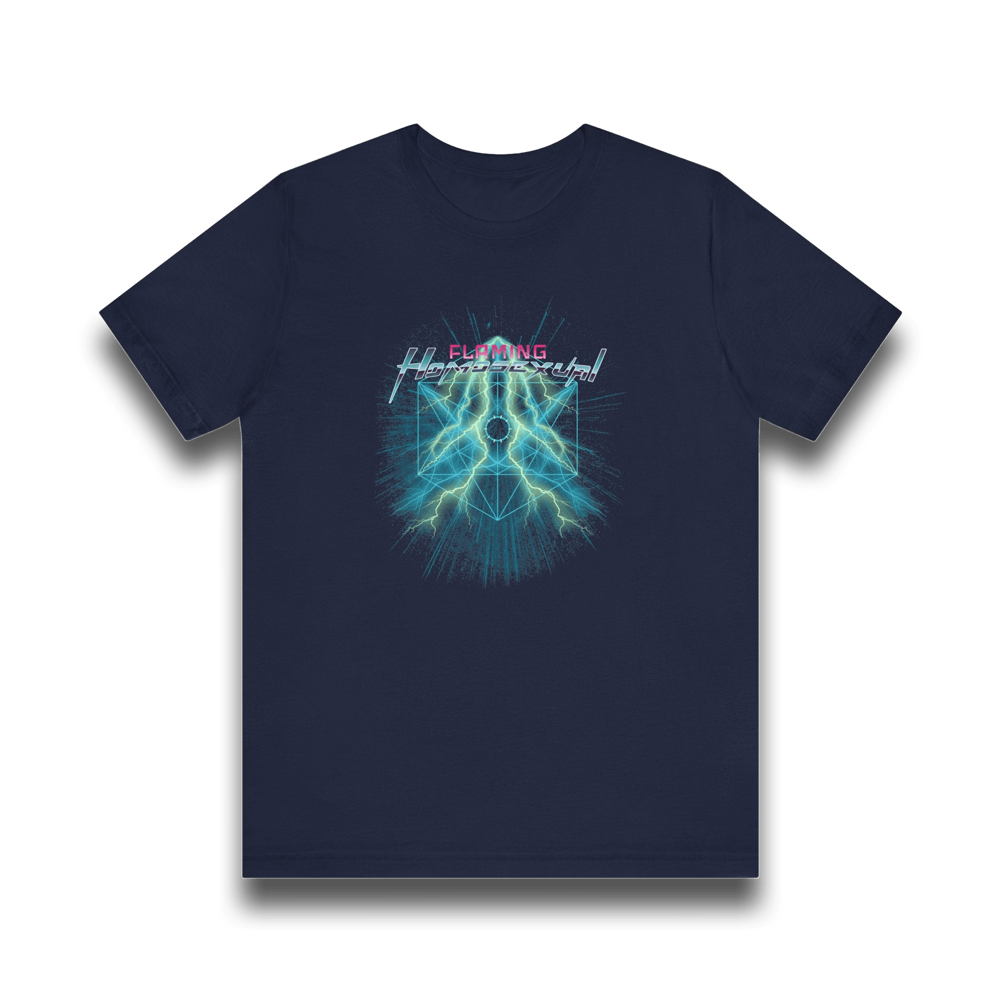 “Flaming Homosexual” Heavy Metal T Unisex T-Shirt – Bold Queer Streetwear Graphic Tee