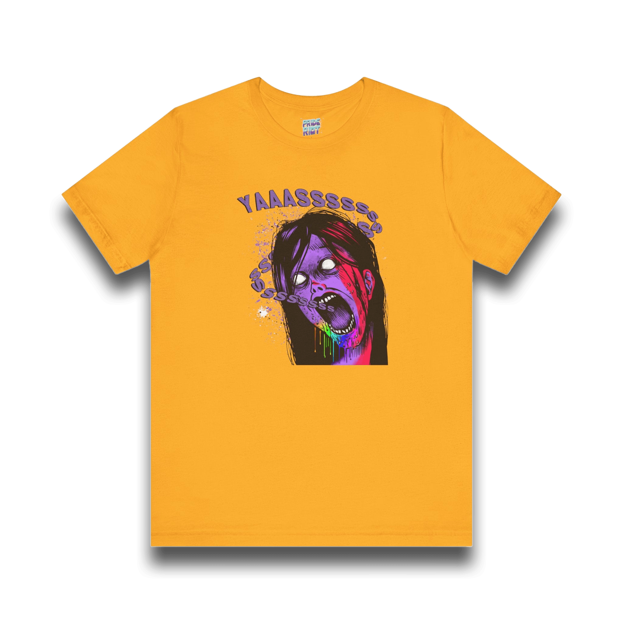 YAAASSSS Zombie Ally Graphic Unisex Tee Unisex T-Shirt – Bold Queer Streetwear Graphic Tee