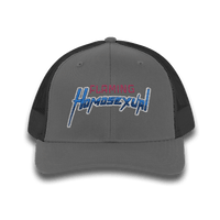 "Flaming Homosexual" Pride Embroidered Trucker Cap Snapback Trucker Cap – Embroidered Queer Streetwear Hat