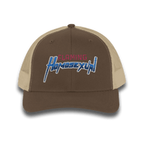"Flaming Homosexual" Pride Embroidered Trucker Cap Snapback Trucker Cap – Embroidered Queer Streetwear Hat