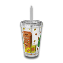 Tumbler with Korean Orange Juice Retro Ad Design, 16oz – Club Riot Queer Streetwear