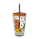 Tumbler with Korean Orange Juice Retro Ad Design, 16oz – Club Riot Queer Streetwear