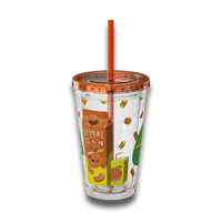 Tumbler with Korean Orange Juice Retro Ad Design, 16oz – Club Riot Queer Streetwear