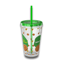 Tumbler with Korean Orange Juice Retro Ad Design, 16oz – Club Riot Queer Streetwear