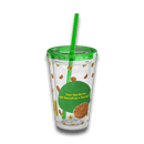 Tumbler with Korean Orange Juice Retro Ad Design, 16oz – Club Riot Queer Streetwear