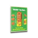Metal Art Sign - Retro Korean Orange Juice Advertisement with Dark Humor – Club Riot Queer Streetwear