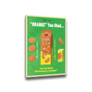 Metal Art Sign - Retro Korean Orange Juice Advertisement with Dark Humor – Club Riot Queer Streetwear