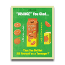 Retro Orange Juice Poster - Fun Vintage Wall Art with Humorous Quote – Club Riot Queer Streetwear