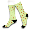 Playful Citrus Crew Socks - Fun & Cozy Orange Pattern – Club Riot Queer Streetwear