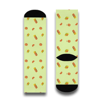 Playful Citrus Crew Socks - Fun & Cozy Orange Pattern – Club Riot Queer Streetwear