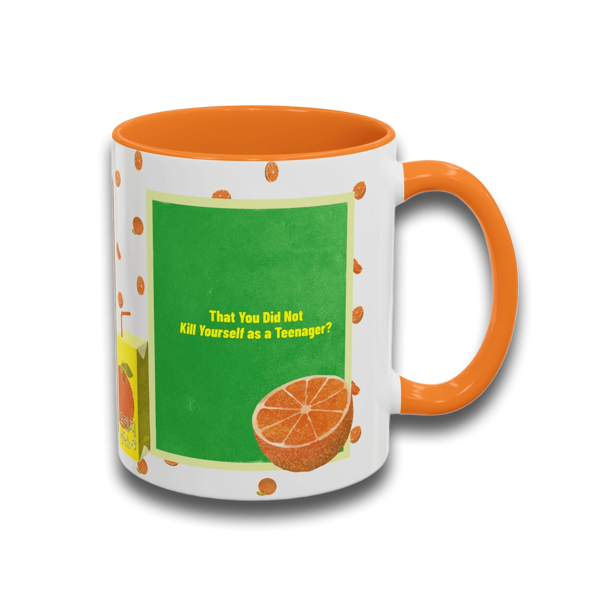Colorful Orange Glassware – Bold Queer Streetwear Drinkware