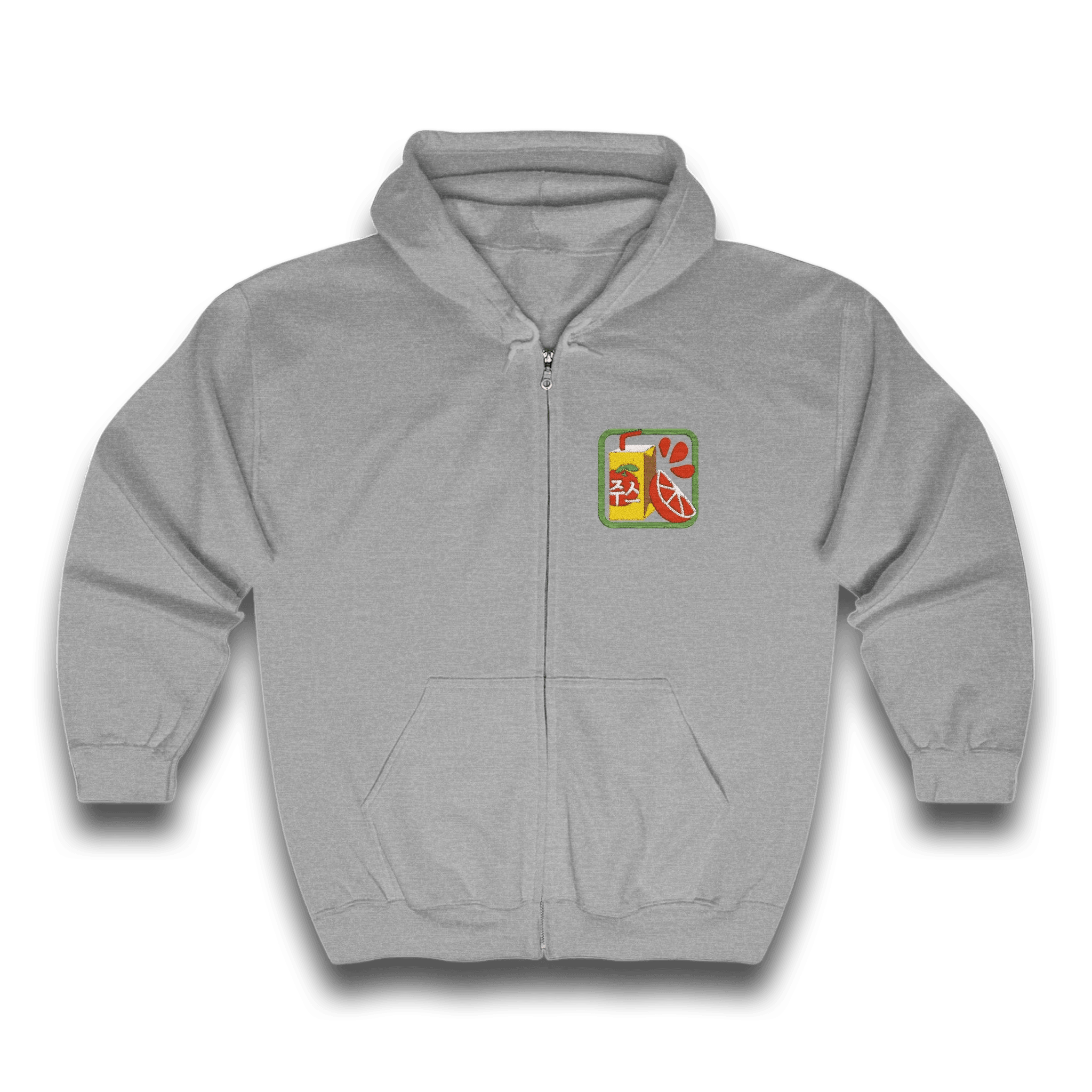 Zip Hoodie "Orange You Glad" Mental Health Conversation Starter Hoodie – Bold Queer Streetwear Essential