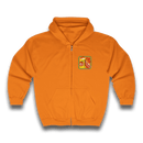 Zip Hoodie "Orange You Glad" Mental Health Conversation Starter Hoodie – Bold Queer Streetwear Essential